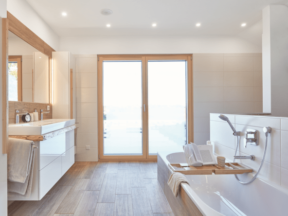 Modernes Landhaus Mit Satteldach Carport Garage Weberhaus Hausbaudirekt De