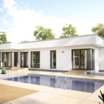 Bungalow mit Flachdach