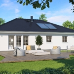 Bungalow mit Walmdach
