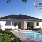 Bungalow mit Walmdach