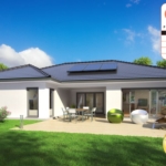 Bungalow mit Holz