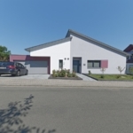 Pultdachhaus mit Putz
