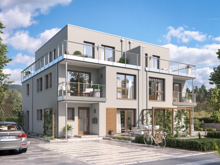 Modernes Doppelhaus CELEBRATION 139 V7 XL