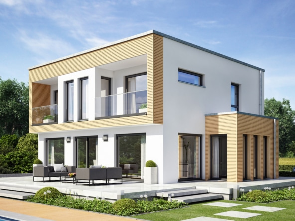 Einfamilienhaus Erker Haus EVOLUTION 154 V9 Bien Zenker Fertighaus