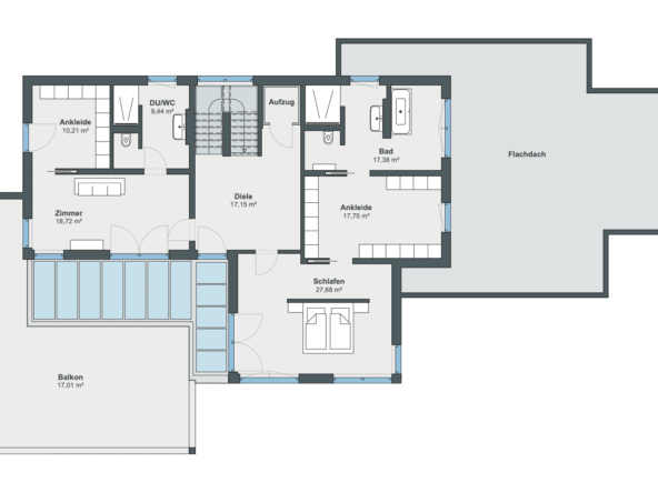 Modernes Luxus Haus Mit Flachdach Im Bauhausstil Hausbaudirekt De
