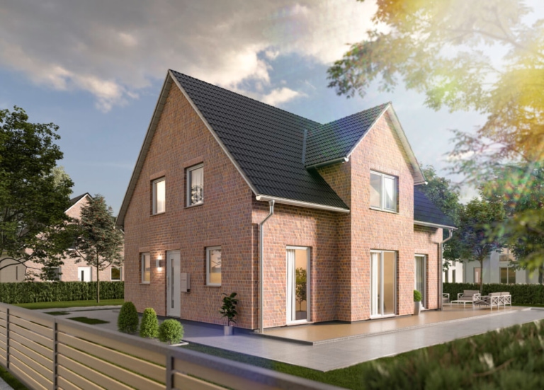 Einfamilienhaus mit Klinker Fassade – Lichthaus 152