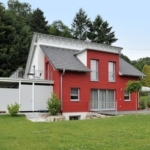 Pultdachhaus mit Putz