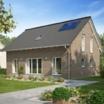 Satteldachhaus mit Klinker