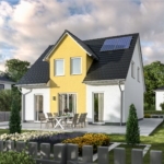 Satteldachhaus mit Putz