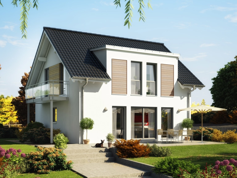 Einfamilienhaus EVOLUTION 124 V2 mit Zwerchgiebel XL