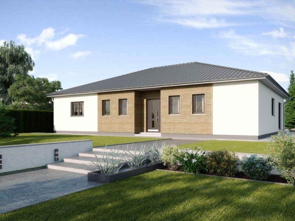 Fertighaus Bungalow Madeira mit Walmdach