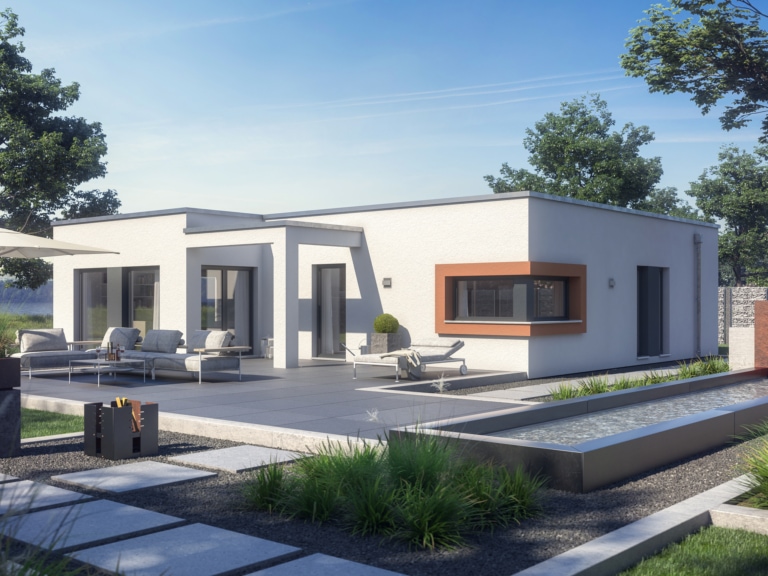 Moderner Bungalow AMBIENCE 110 V4 mit Flachdach