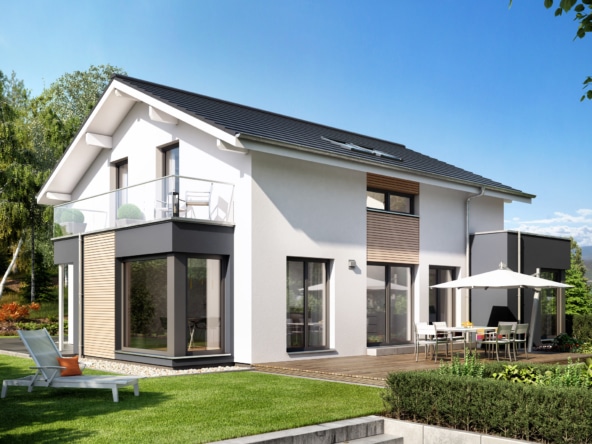 Fertighaus EVOLUTION 152 V5 Erker Bien Zenker Haus