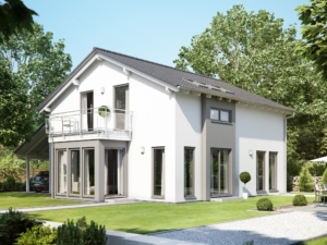 Satteldachhaus mit Wintergarten