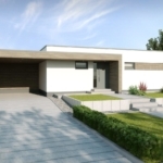 Bungalow mit Holz