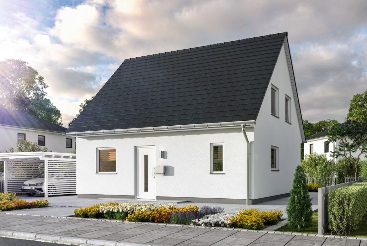 Einfamilienhaus Neubau mit Satteldach - Massivhaus Town Country Haus Flair 113 Trend - HausbauDirekt.de