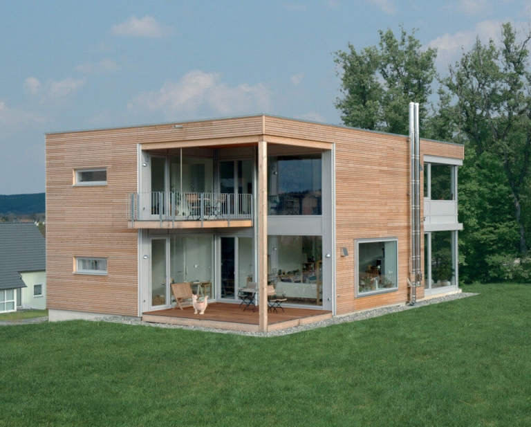 Stadthaus Eisner mit Flachdach Architektur