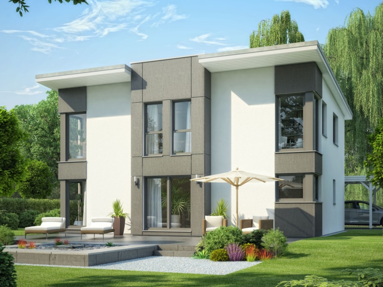 Fertighaus EVOLUTION 148 V5 mit Pultdach