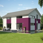 Satteldachhaus mit Putz