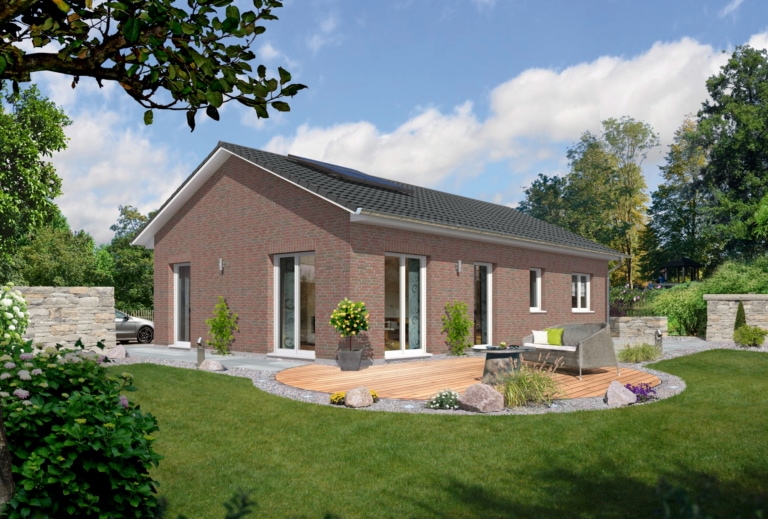 BUNGALOW 100 mit Klinker Fassade