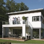Kubushaus mit Terrasse