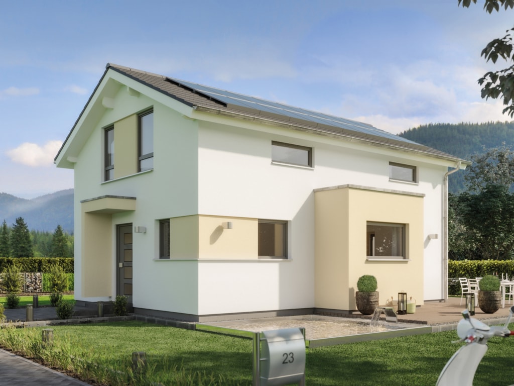 Modernes Fertighaus EDITION 123 V3 mit Erker