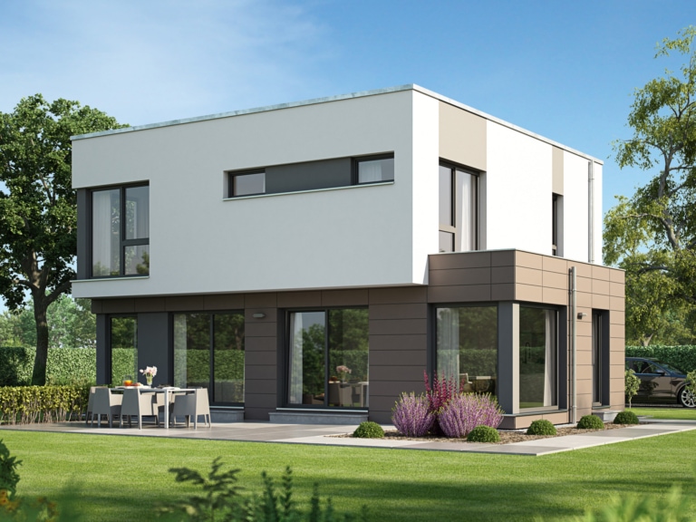 Fertighaus EVOLUTION 143 V7 modern mit Flachdach