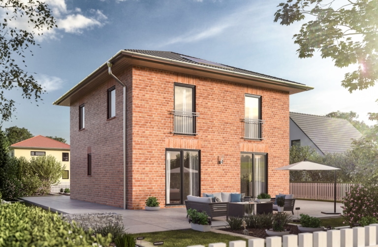Stadtvilla FLAIR 124 mit Klinker Fassade