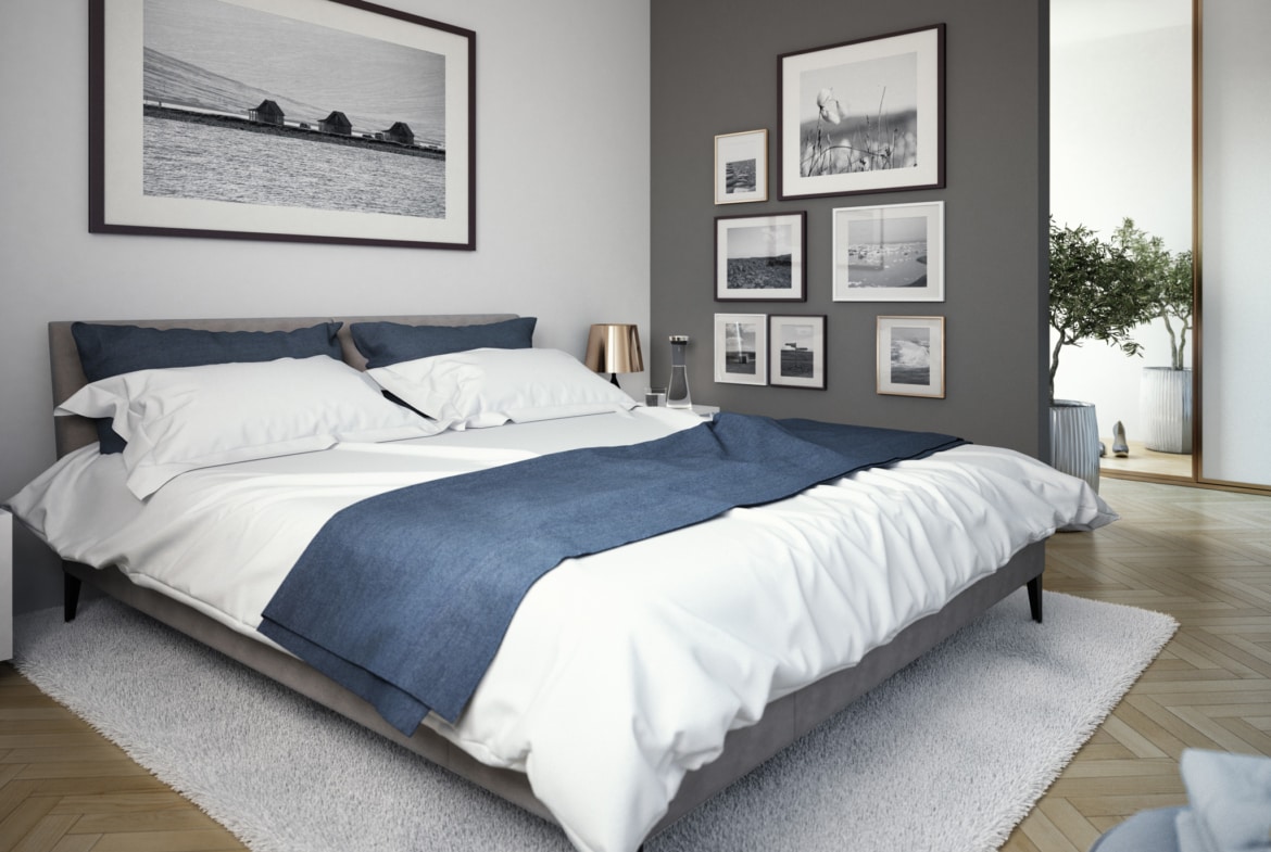 Schlafzimmer Ideen - Inneneinrichtung Fertighaus SOLUTION 204 V8 von Living Haus - HausbauDirekt.de