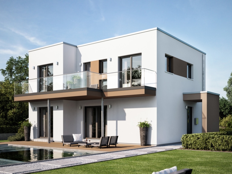 Stadtvilla EVOLUTION 122 V9 modern mit Flachdach