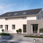 Satteldachhaus mit Glas