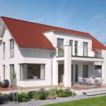 Satteldachhaus mit Balkon