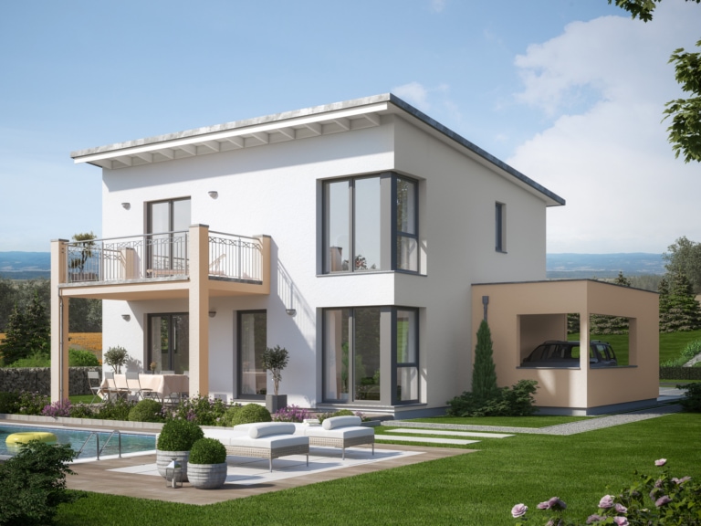 Modernes Pultdachhaus EVOLUTION 136 V5