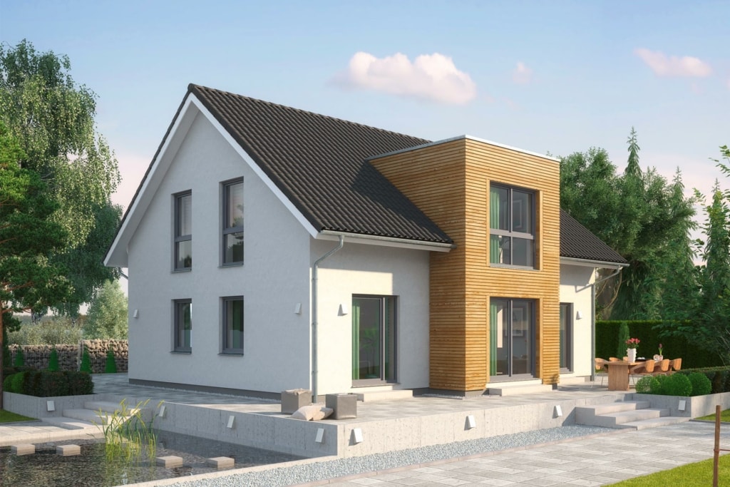 Einfamilienhaus Birkenallee Variante 1 mit Flachdacherker