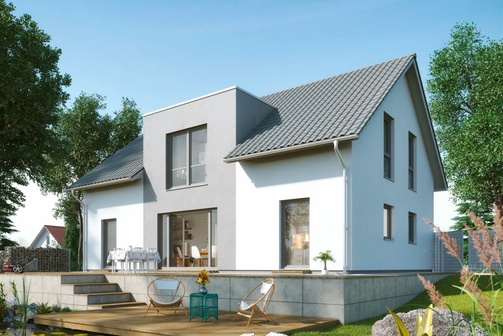 Einfamilienhaus Lindenallee mit moderner Flachdachgaube