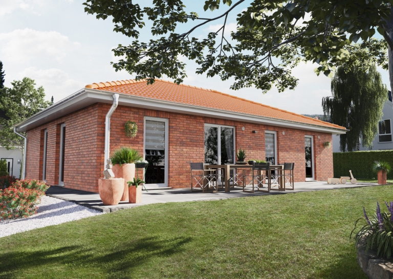 BUNGALOW 110 mit Klinker Fassade