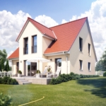Satteldachhaus mit Klinker