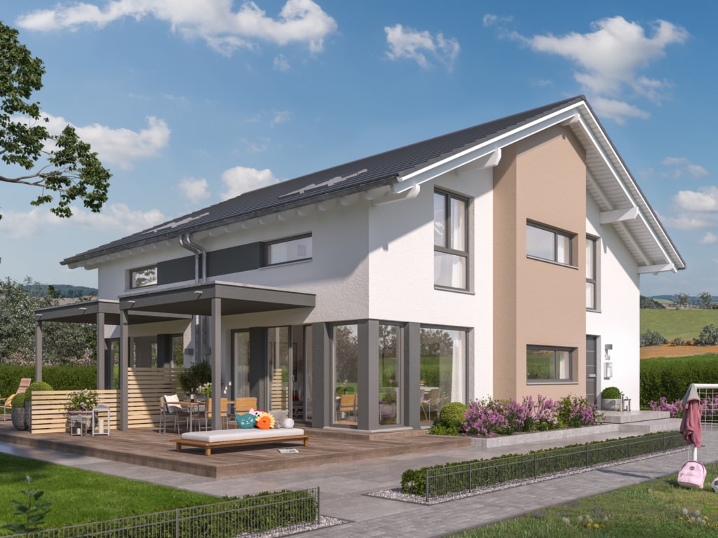Doppelhaus mit schmalem Grundriss SOLUTION 117 L V3