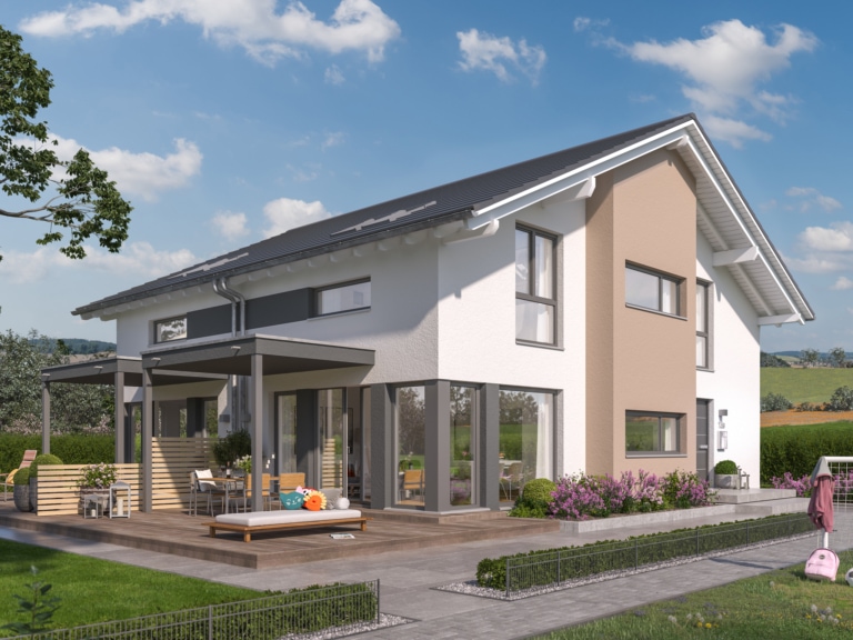 Doppelhaus mit schmalem Grundriss SOLUTION 117 L V3