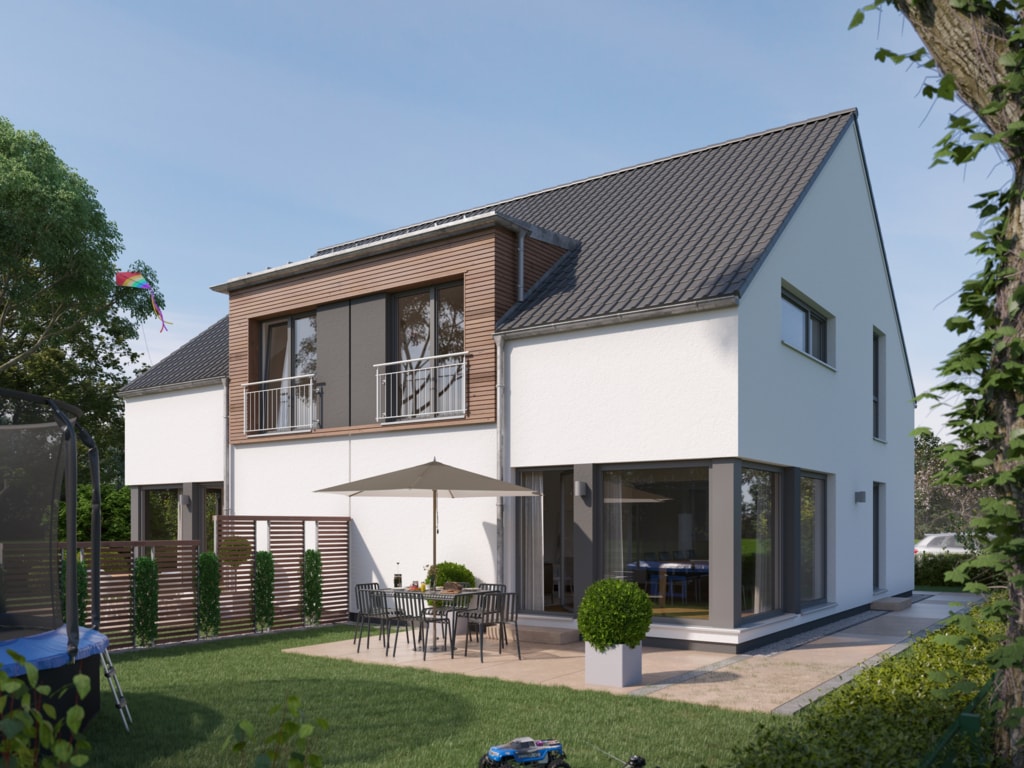 Satteldachhaus mit Gaube