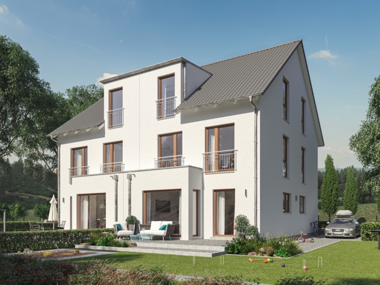 Modernes Doppelhaus SOLUTION 124 XL V4