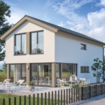 Satteldachhaus mit Erker