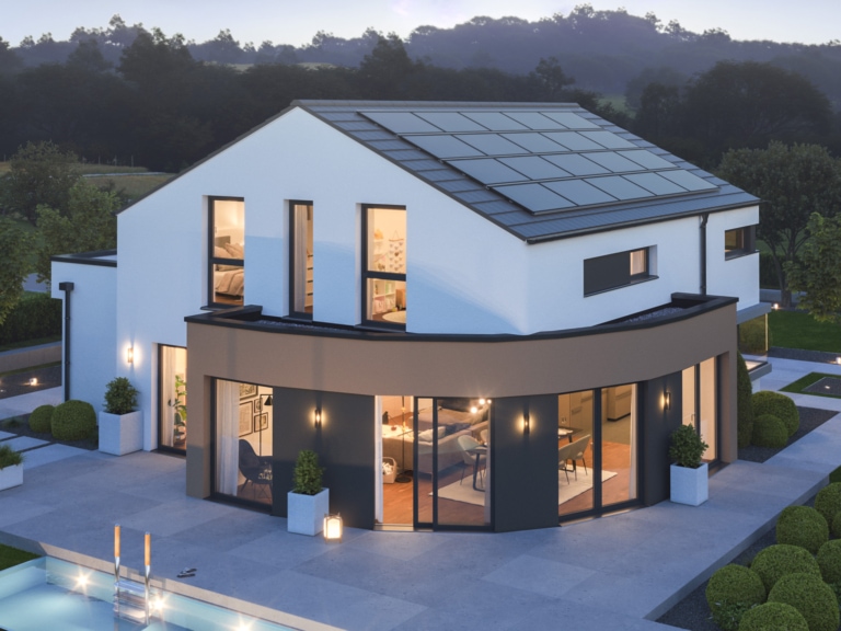 Modernes Satteldach Haus EVOLUTION 163 V3