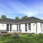 Bungalow mit Walmdach