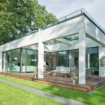 Bungalow mit Putz