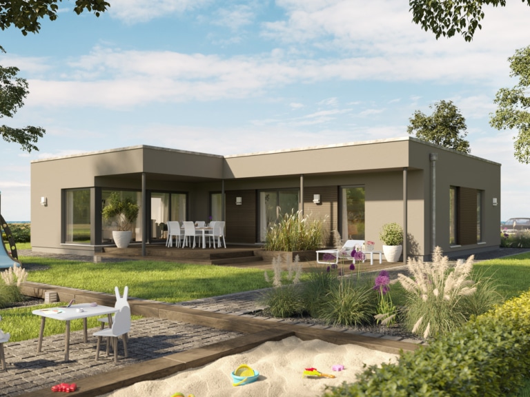 Moderner Bungalow SOLUTION 110 V4 mit Querhaus