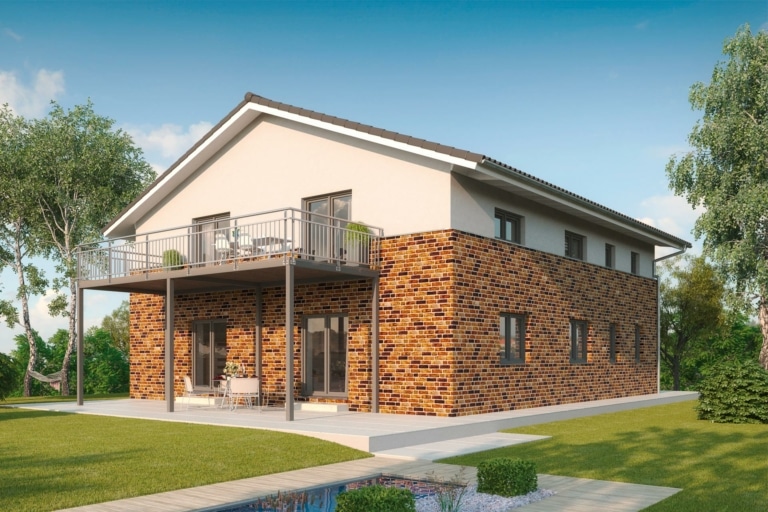 Modernes Zweifamilienhaus Parma mit Satteldach