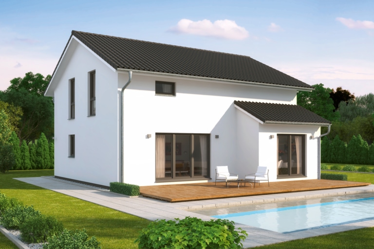 Modernes Haus Platanenallee Variante 1 mit Satteldach