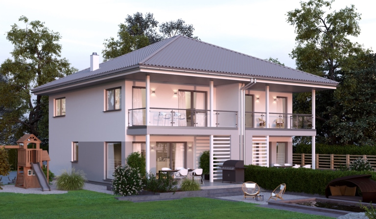 Moderne Doppelhaus Stadtvilla ELK DH 113