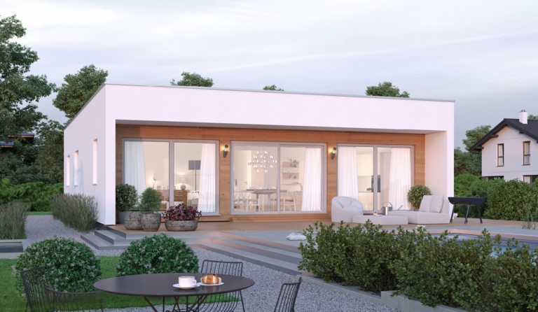 Bungalow ELK BU 120 modern mit Flachdach